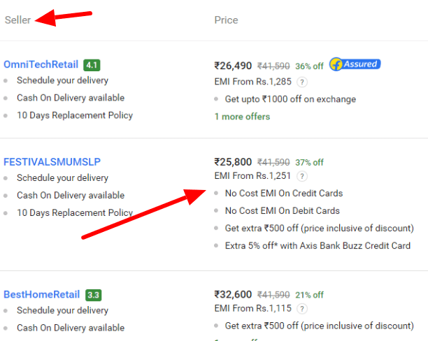 Ac Seller List with Offers