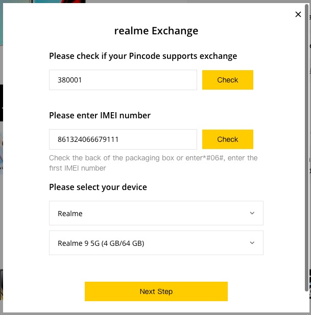 realme 9 mobile select